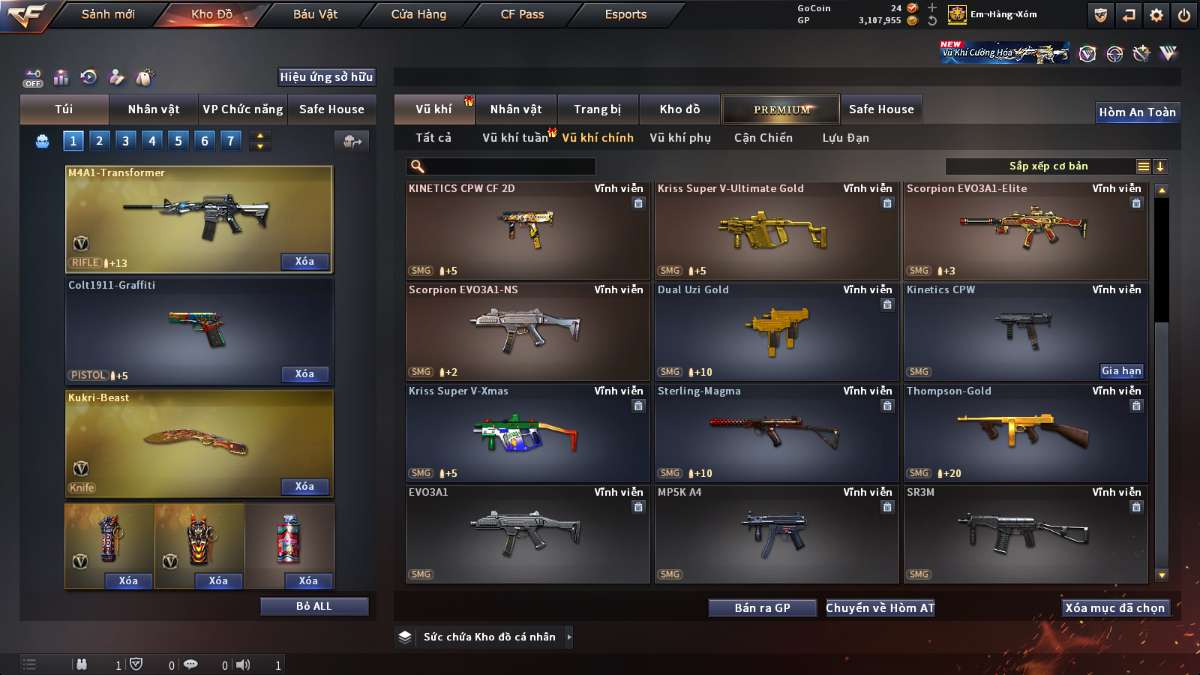 shop acc cf uy tin gia re